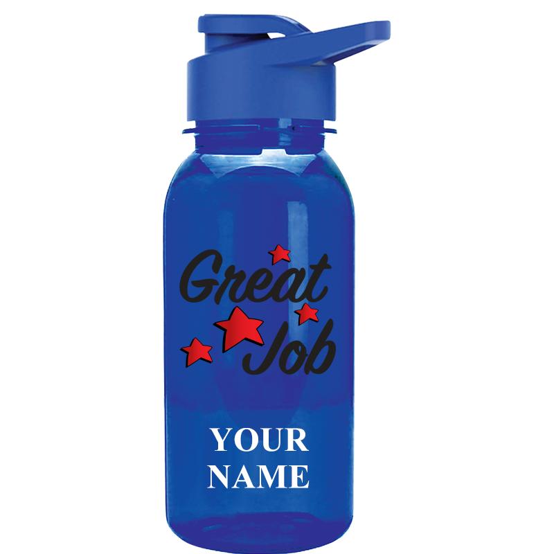 WATER BOTTLE 18OZ BLUE