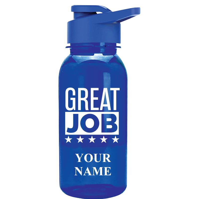 WATER BOTTLE 18OZ BLUE