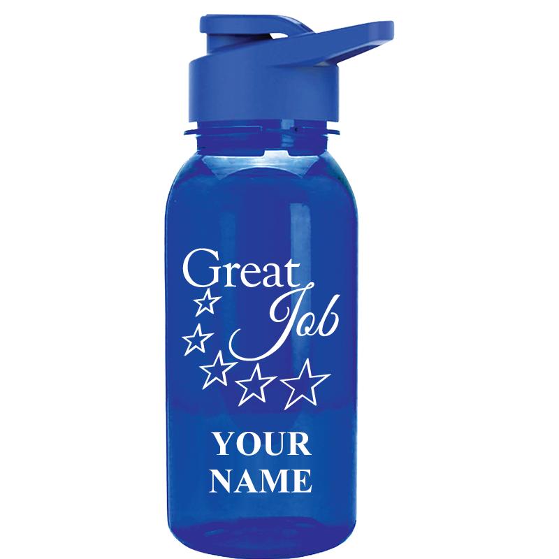WATER BOTTLE 18OZ BLUE