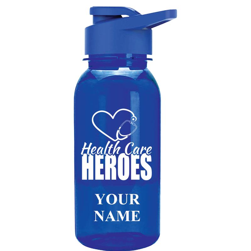 WATER BOTTLE 18OZ BLUE