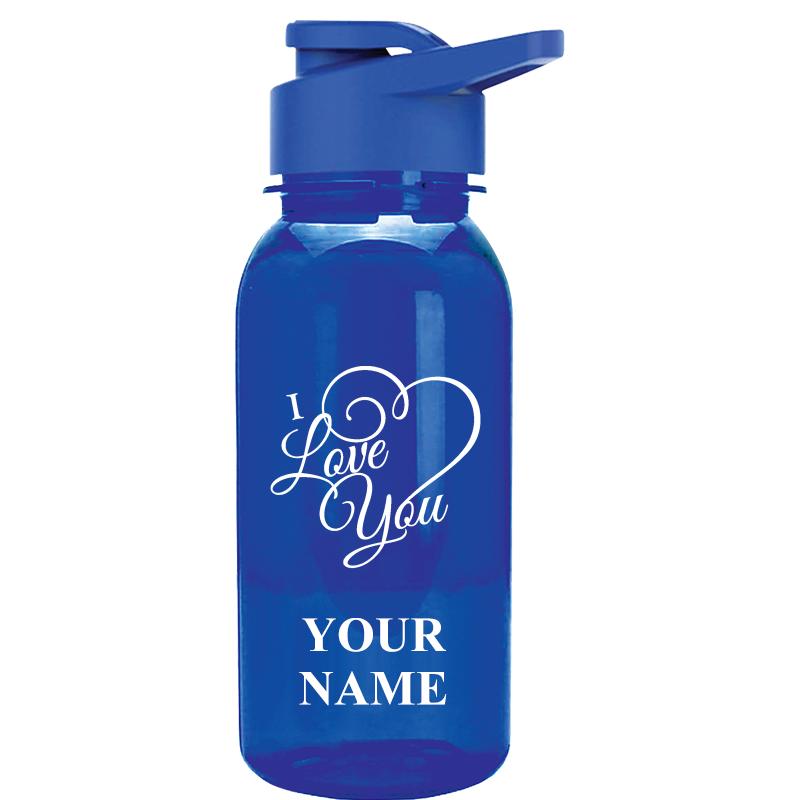 WATER BOTTLE 18OZ BLUE