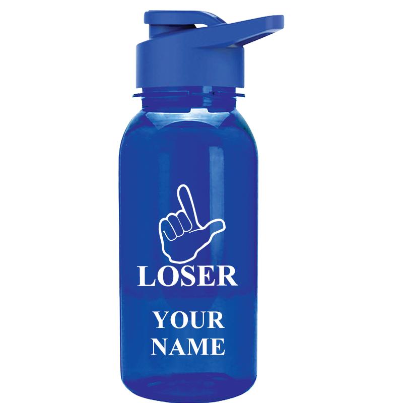 WATER BOTTLE 18OZ BLUE