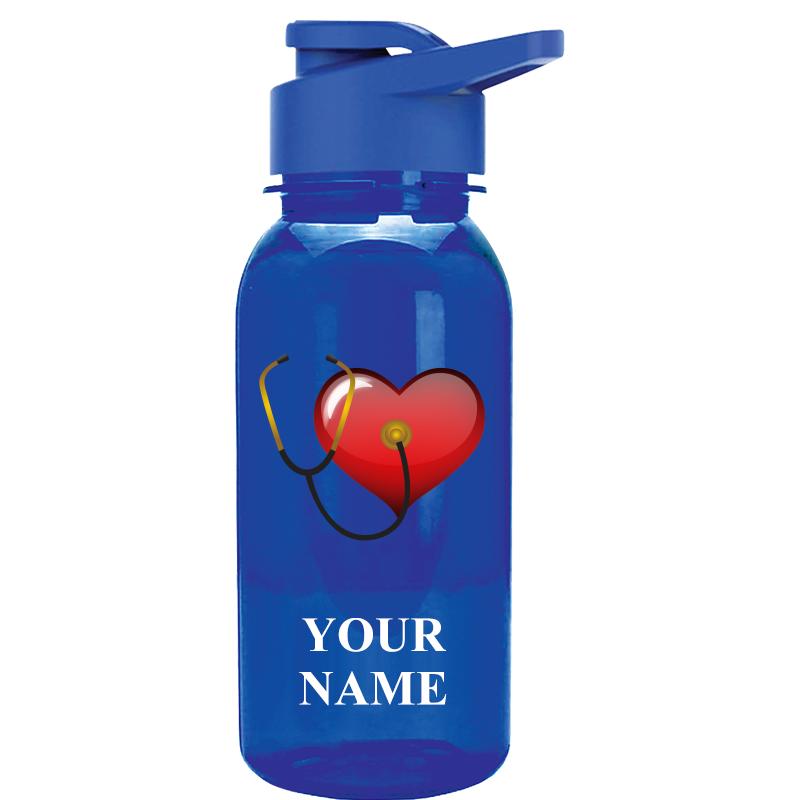WATER BOTTLE 18OZ BLUE