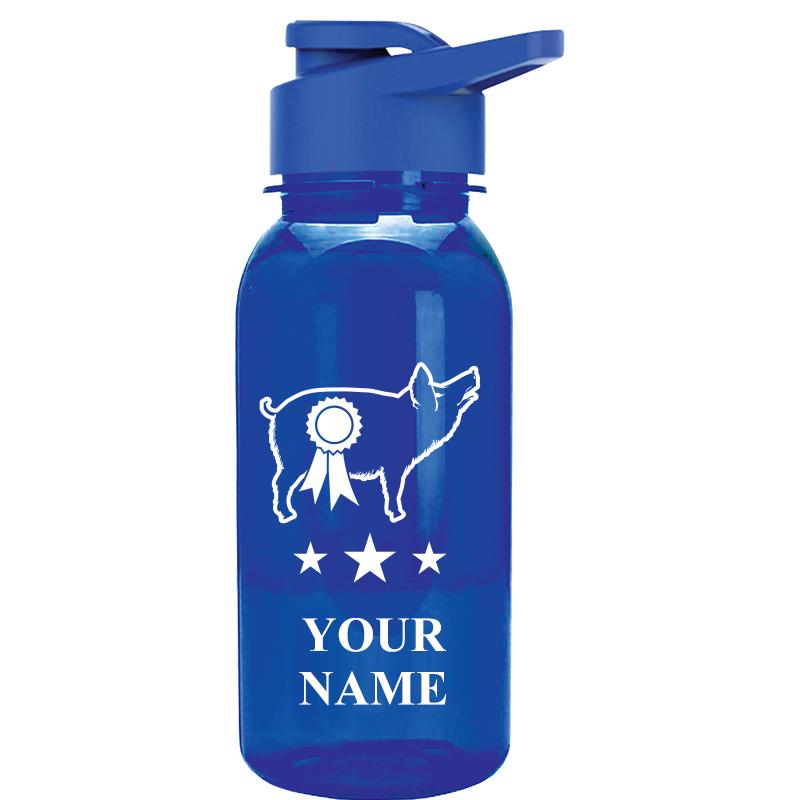 WATER BOTTLE 18OZ BLUE