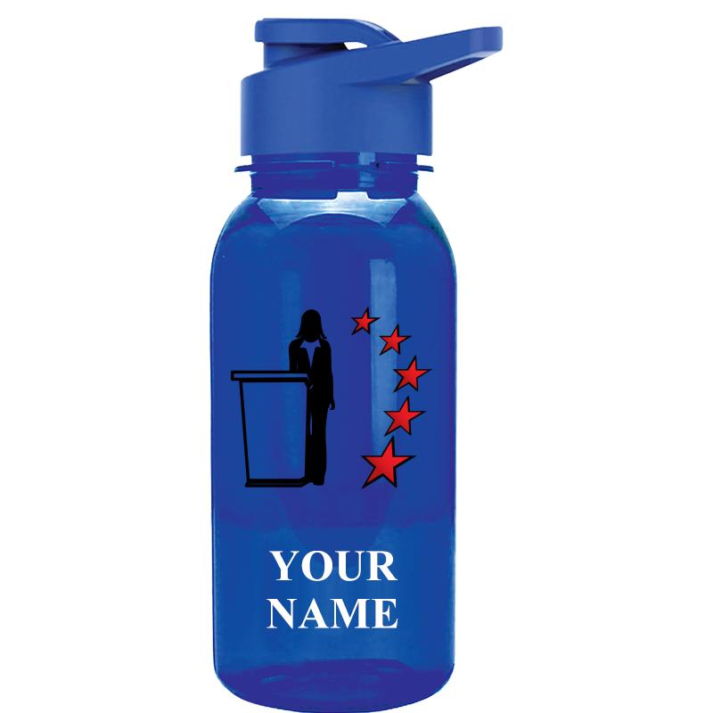WATER BOTTLE 18OZ BLUE