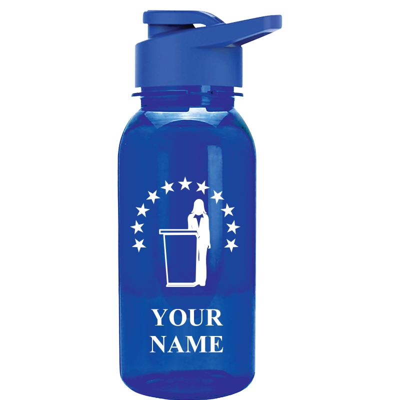 WATER BOTTLE 18OZ BLUE
