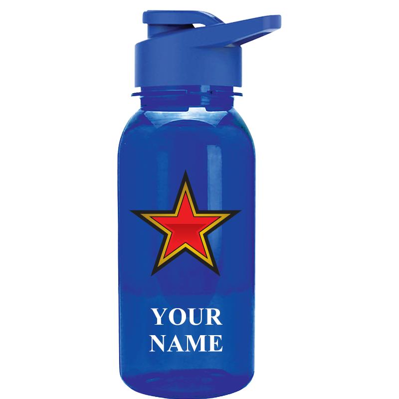 WATER BOTTLE 18OZ BLUE