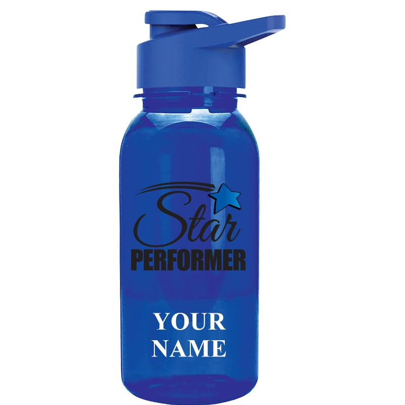 WATER BOTTLE 18OZ BLUE
