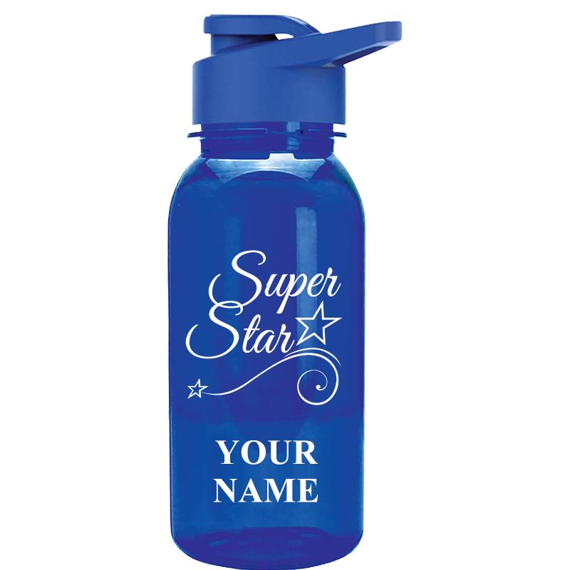 WATER BOTTLE 18OZ BLUE