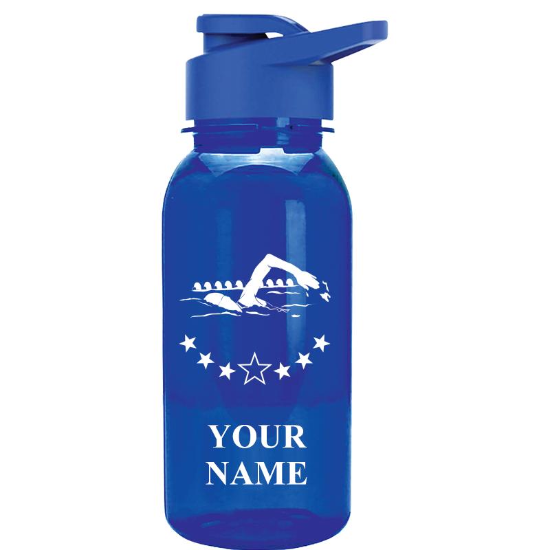 WATER BOTTLE 18OZ BLUE