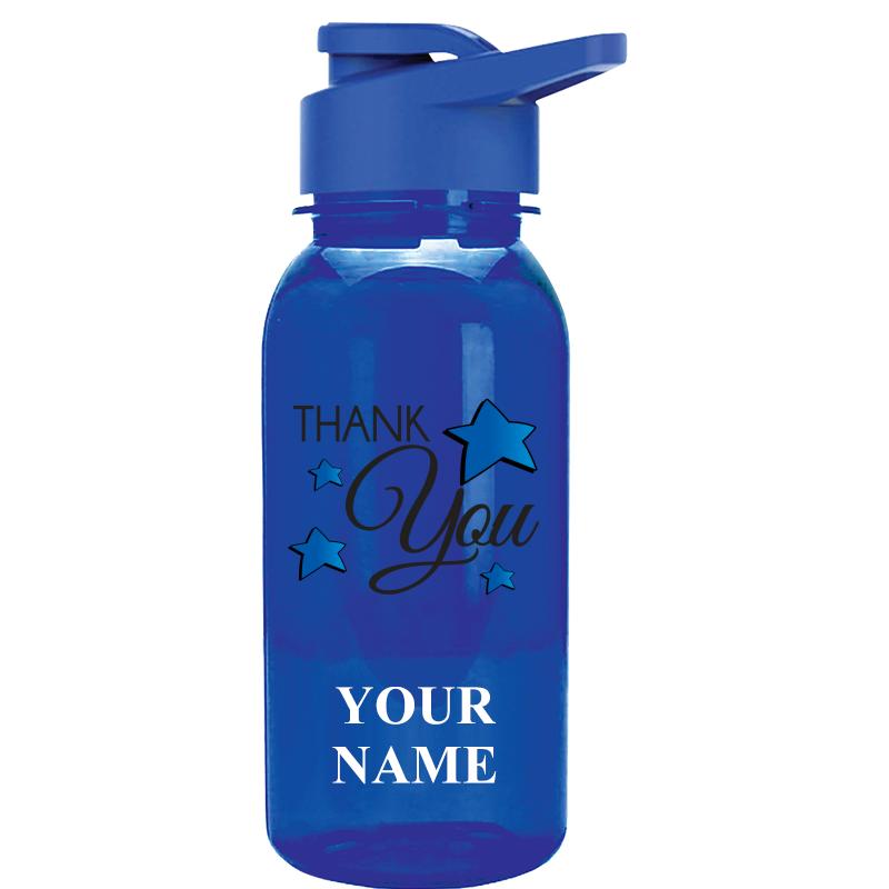WATER BOTTLE 18OZ BLUE