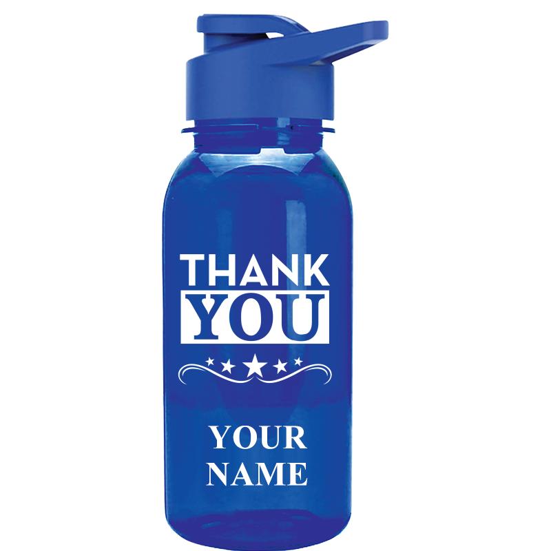 WATER BOTTLE 18OZ BLUE