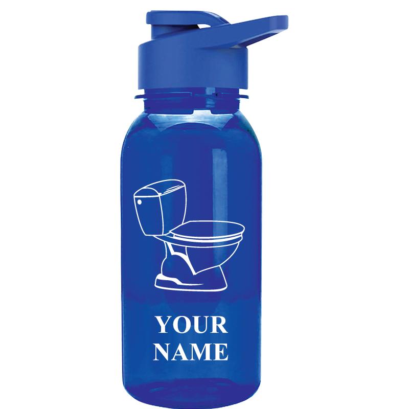 WATER BOTTLE 18OZ BLUE