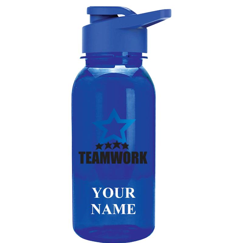 WATER BOTTLE 18OZ BLUE