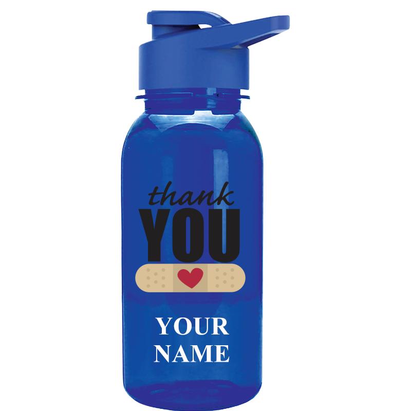 WATER BOTTLE 18OZ BLUE