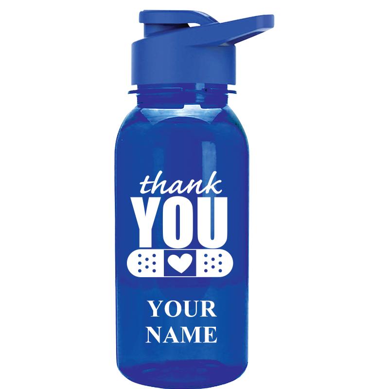WATER BOTTLE 18OZ BLUE