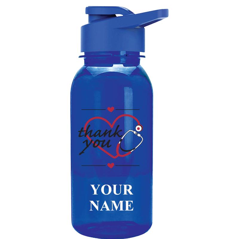 WATER BOTTLE 18OZ BLUE