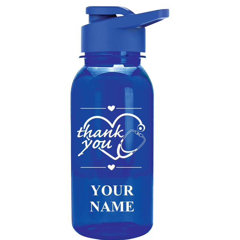 WATER BOTTLE 18OZ BLUE