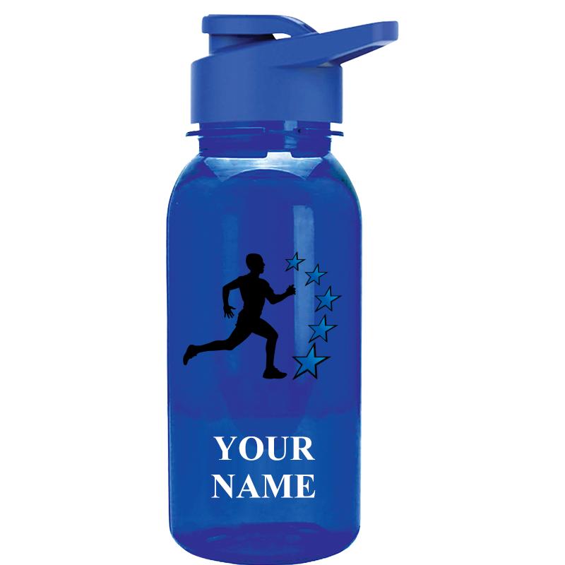 WATER BOTTLE 18OZ BLUE