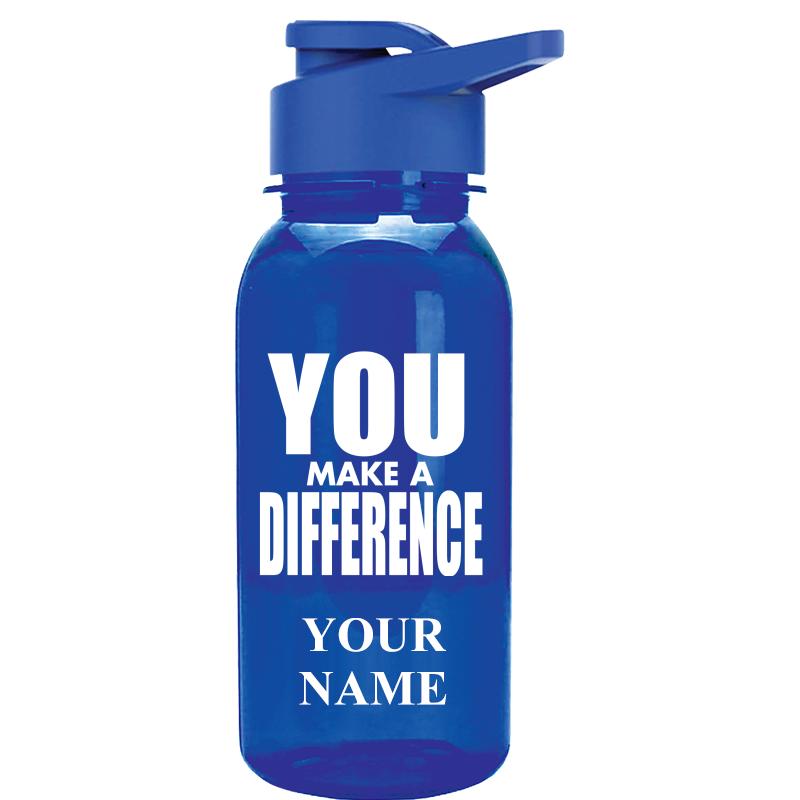 WATER BOTTLE 18OZ BLUE