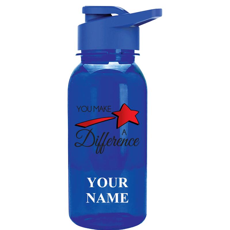 WATER BOTTLE 18OZ BLUE