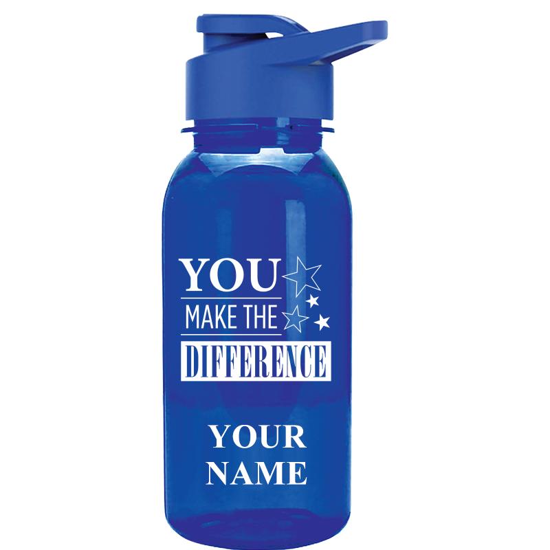 WATER BOTTLE 18OZ BLUE