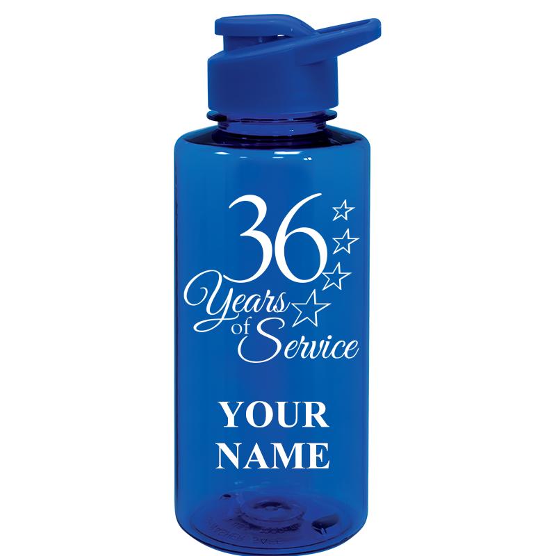 WATER BOTTLE 36OZ BLUE