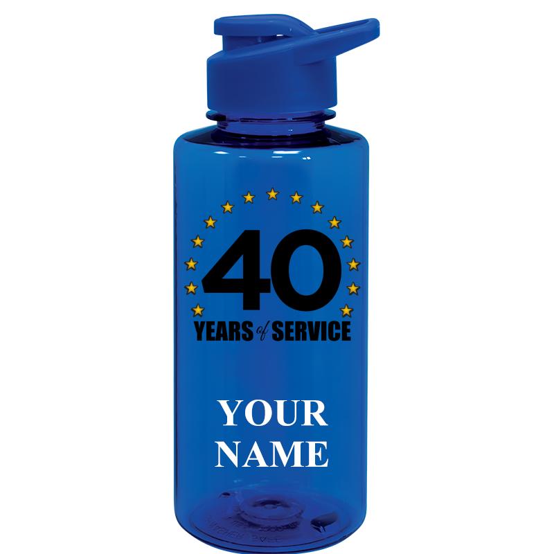 WATER BOTTLE 36OZ BLUE