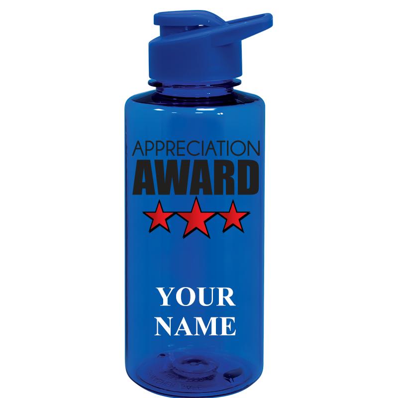 WATER BOTTLE 36OZ BLUE