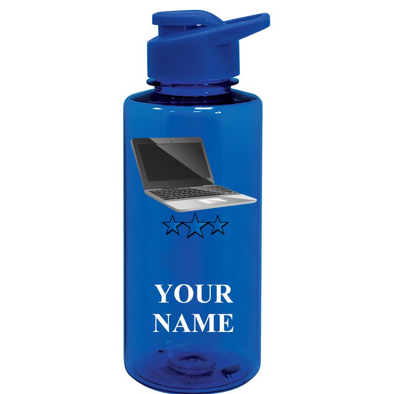 WATER BOTTLE 36OZ BLUE