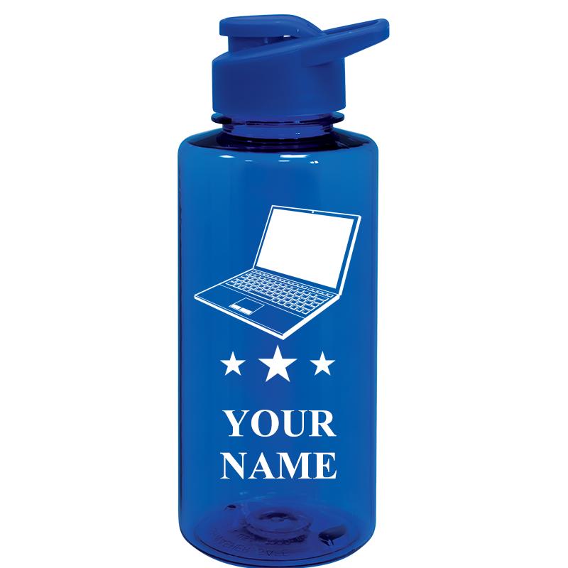 WATER BOTTLE 36OZ BLUE