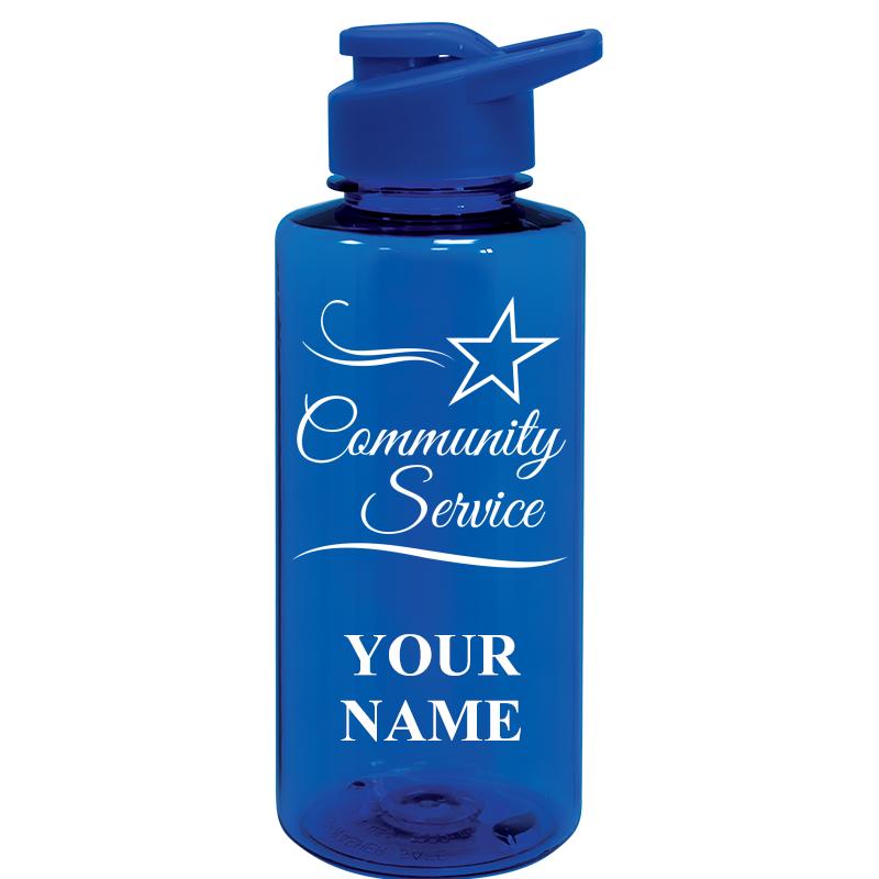 WATER BOTTLE 36OZ BLUE