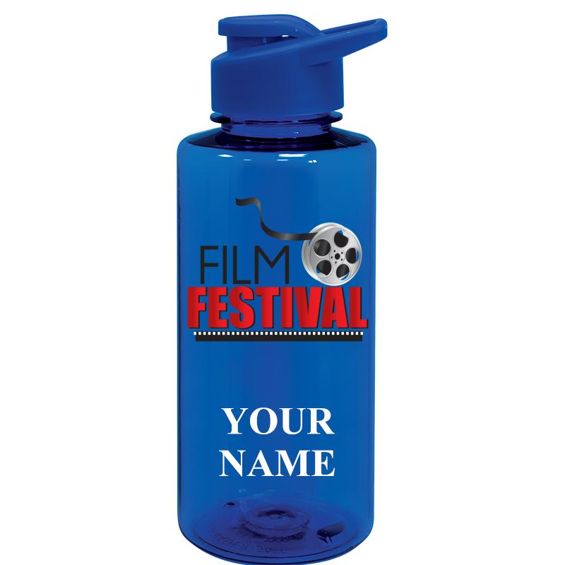 WATER BOTTLE 36OZ BLUE