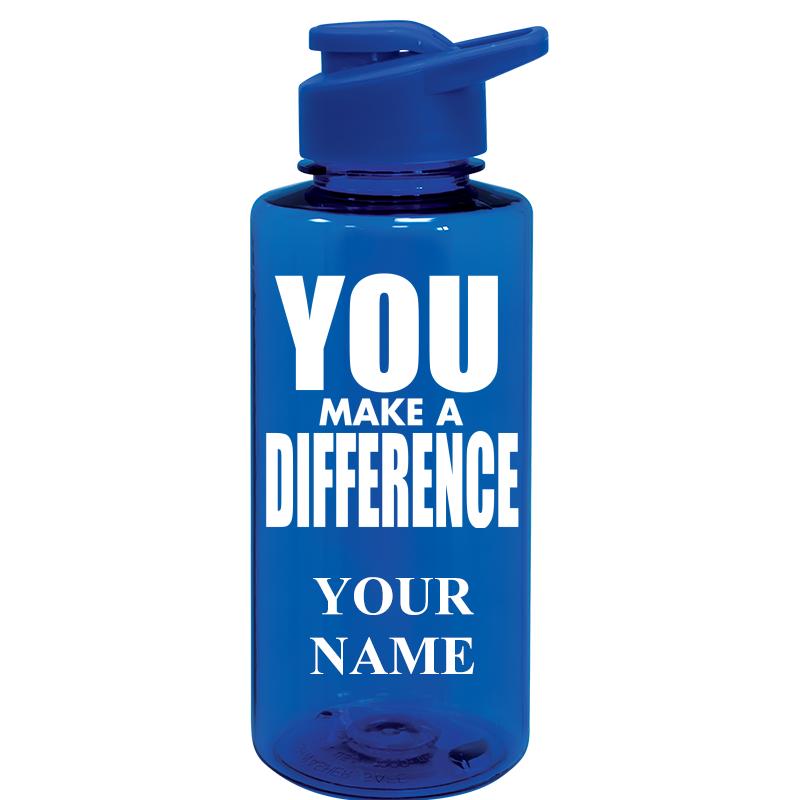 WATER BOTTLE 36OZ BLUE