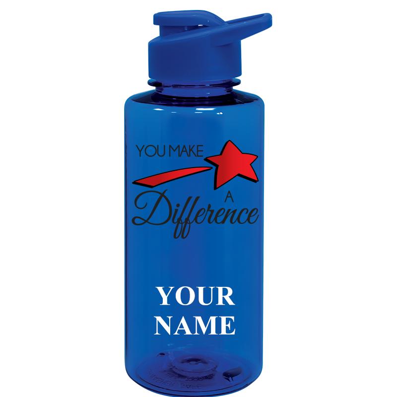WATER BOTTLE 36OZ BLUE