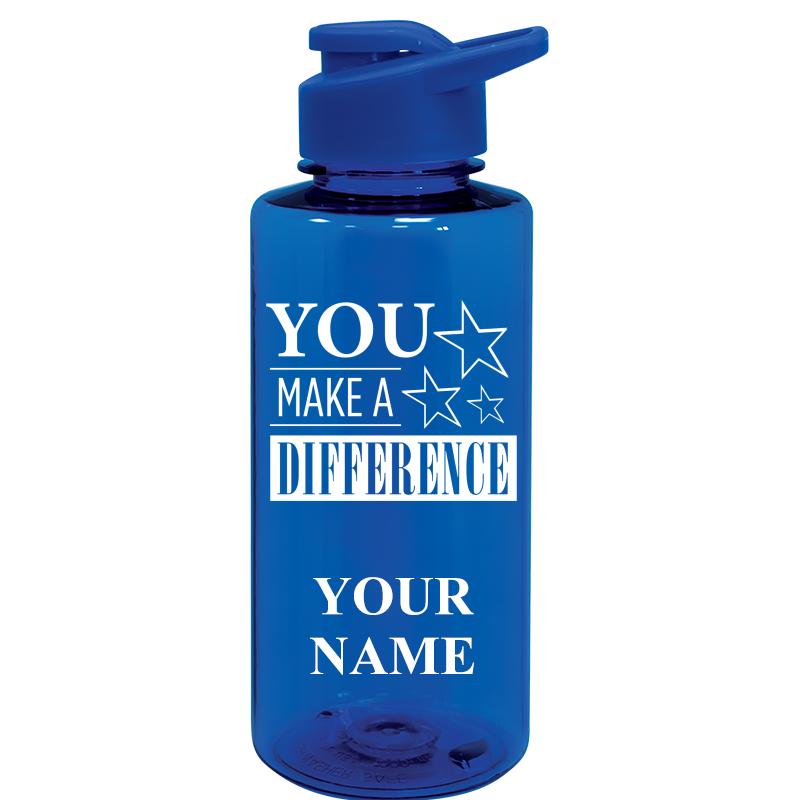 WATER BOTTLE 36OZ BLUE