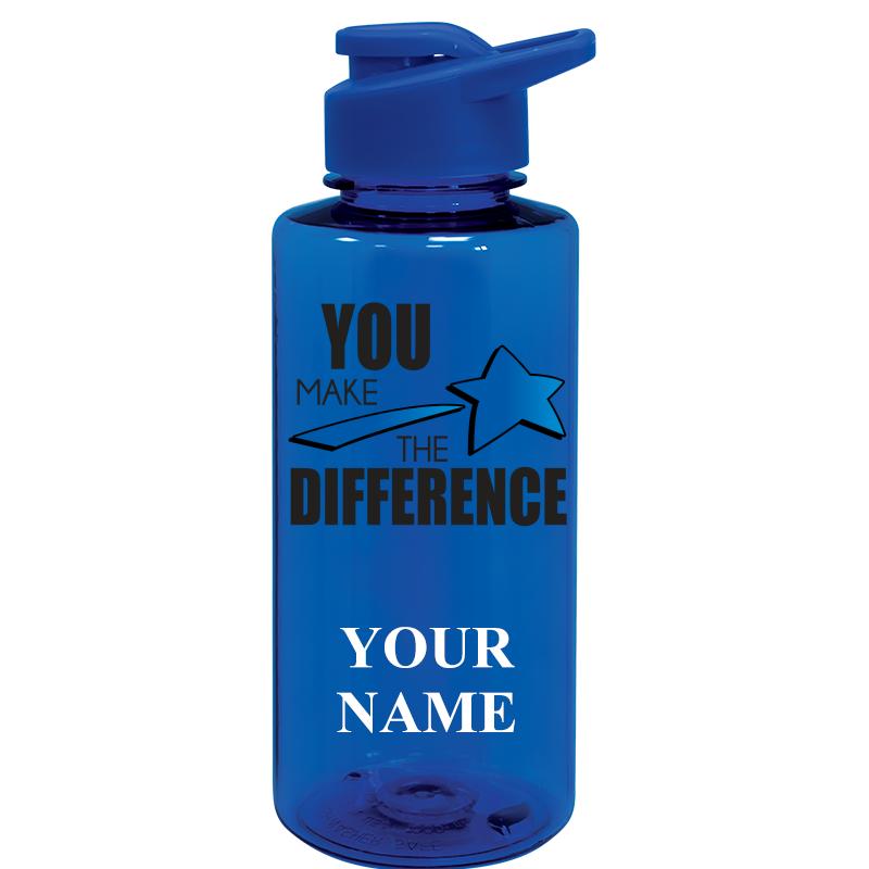 WATER BOTTLE 36OZ BLUE
