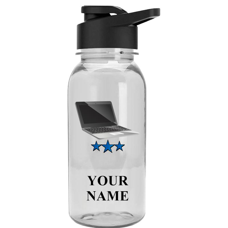 WATER BOTTLE 18OZ CLEAR