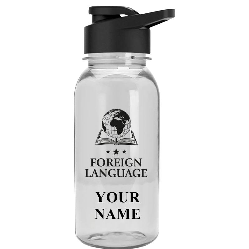 WATER BOTTLE 18OZ CLEAR