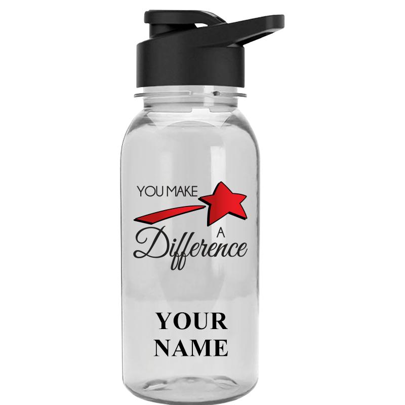 WATER BOTTLE 18OZ CLEAR