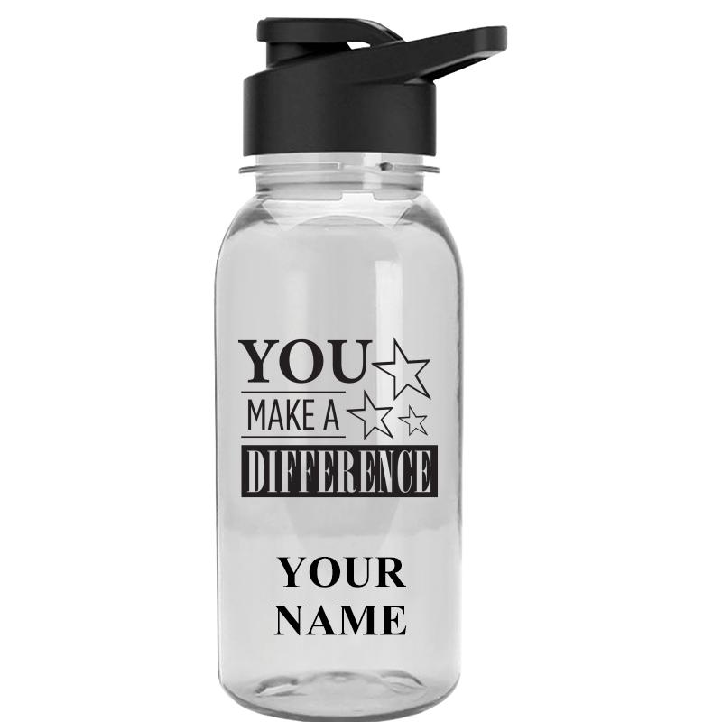 WATER BOTTLE 18OZ CLEAR