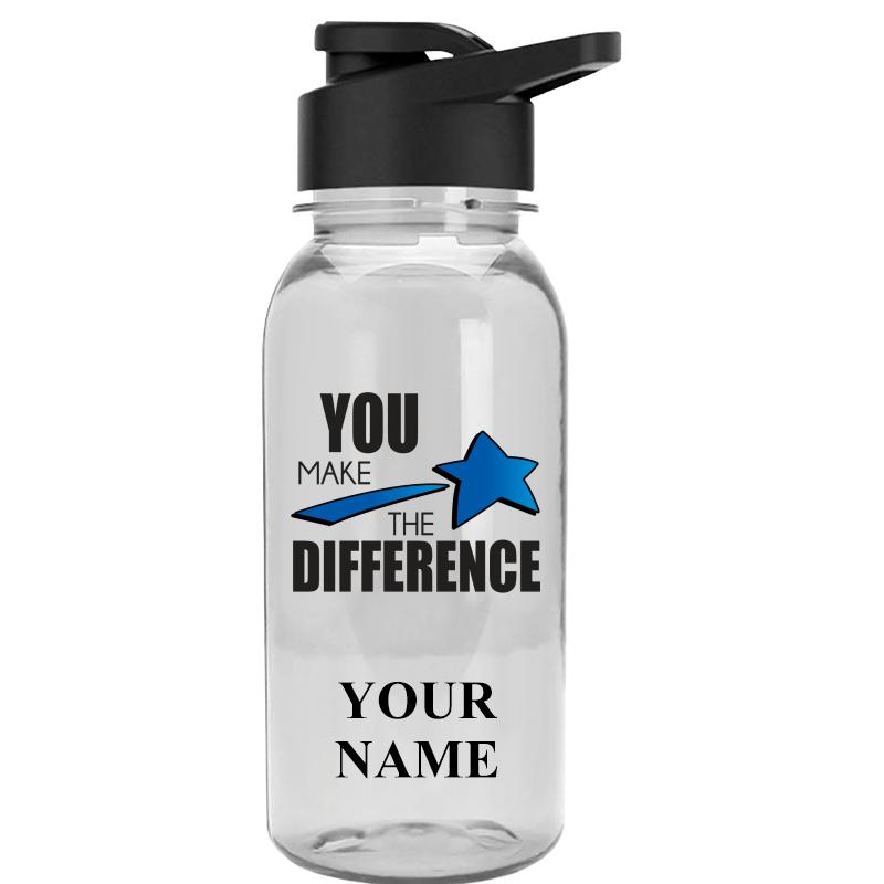 WATER BOTTLE 18OZ CLEAR