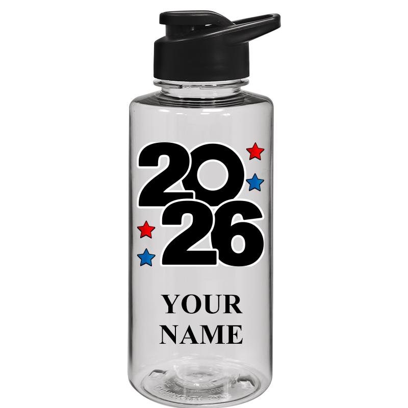 WATER BOTTLE 36OZ CLEAR