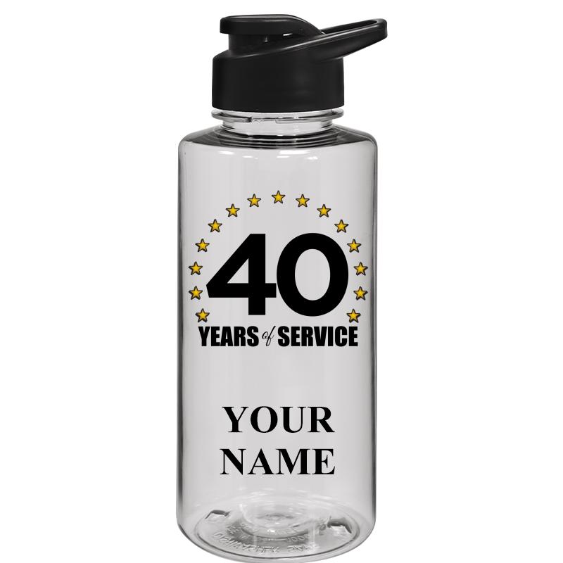 WATER BOTTLE 36OZ CLEAR