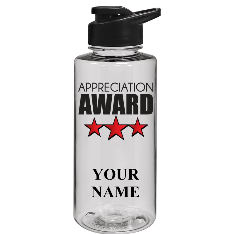 WATER BOTTLE 36OZ CLEAR