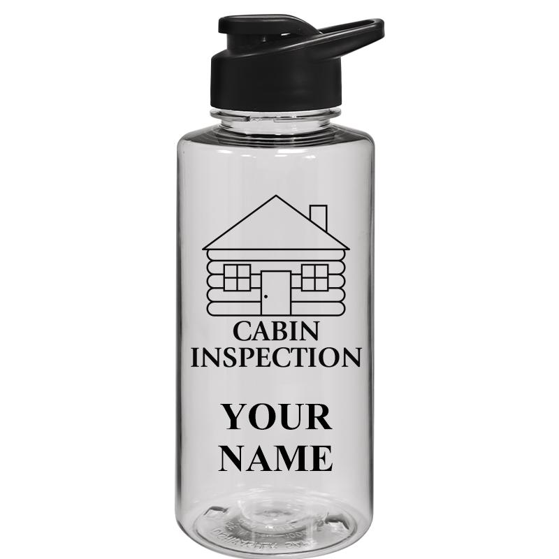 WATER BOTTLE 36OZ CLEAR