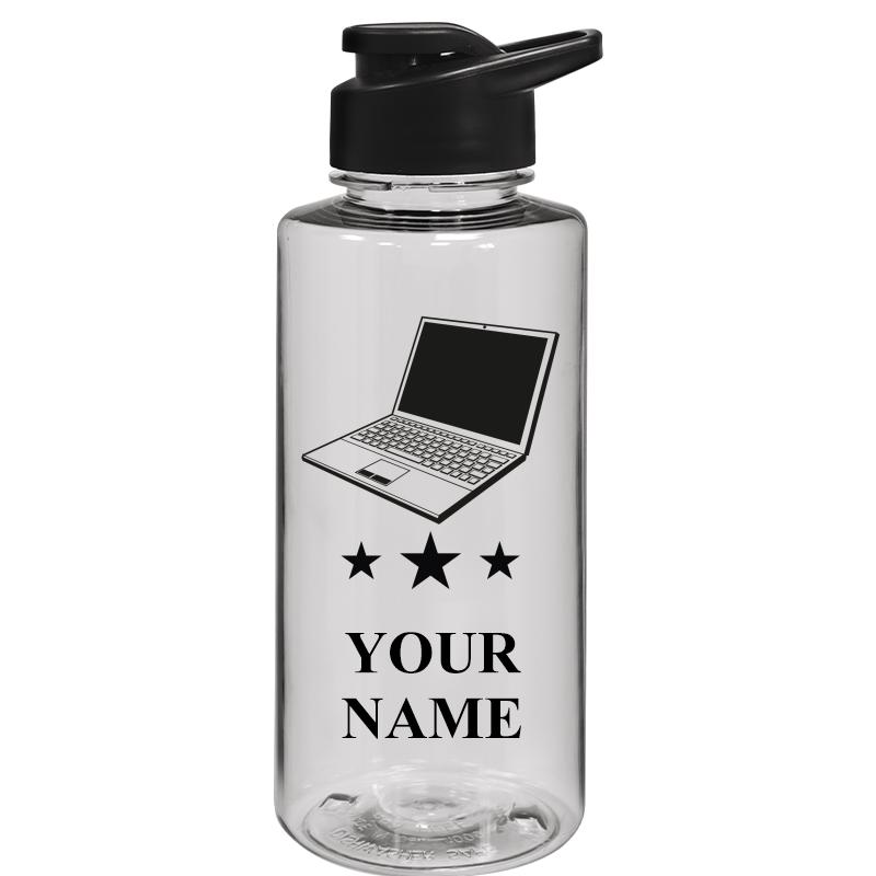 WATER BOTTLE 36OZ CLEAR