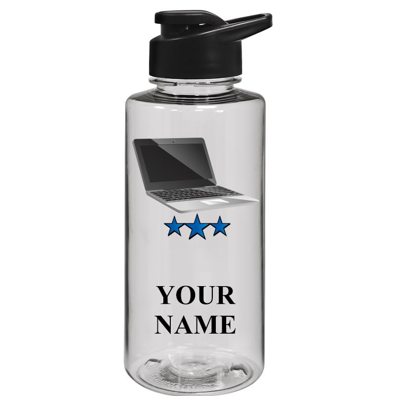 WATER BOTTLE 36OZ CLEAR