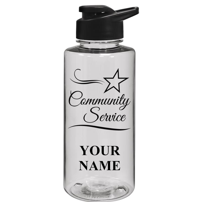 WATER BOTTLE 36OZ CLEAR