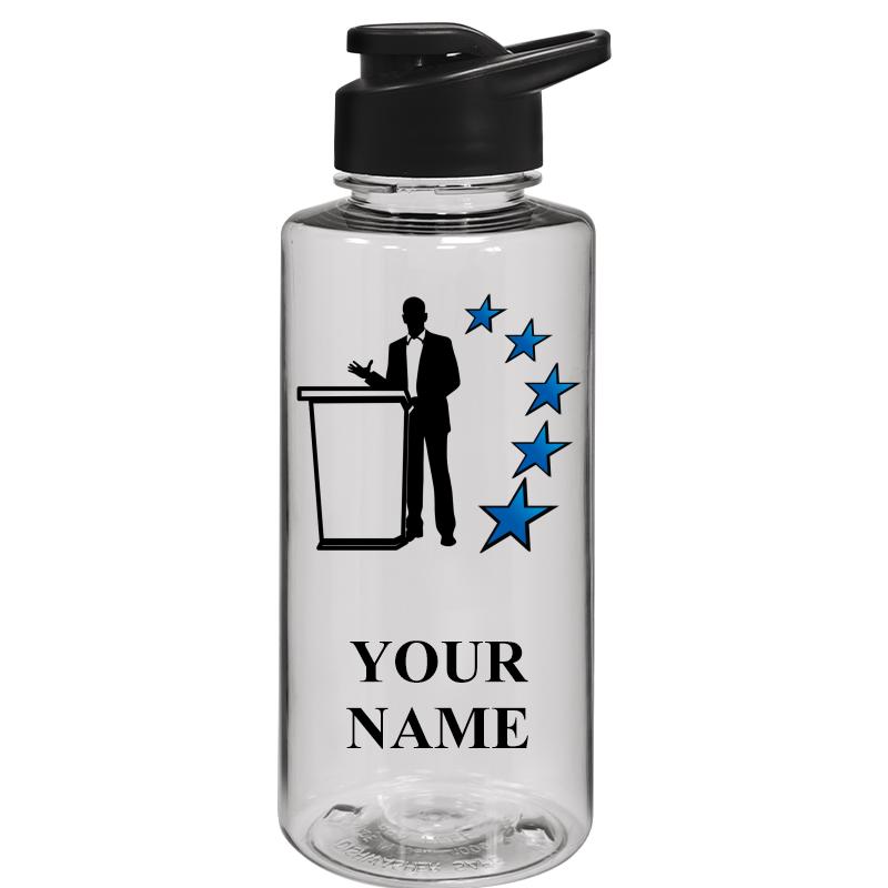 WATER BOTTLE 36OZ CLEAR